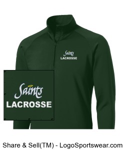 Adult Quarter Zip Pullover- logo on chest and back Design Zoom